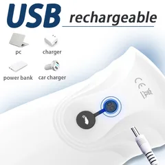 منفذ شحن USB وإمكانية الشحن من الحاسوب أو الشاحن أو بطارية متنقلة