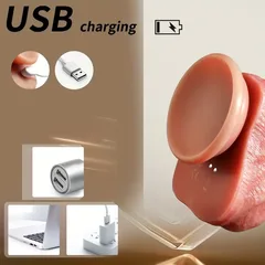 منفذ شحن USB للقضيب الصناعي الاهتزازي مع سلك الشحن