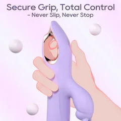 مسكة ثابتة ومريحة في اليد مع حلقة ذهبية في القاعدة تمنع الانزلاق أثناء الاستخدام
